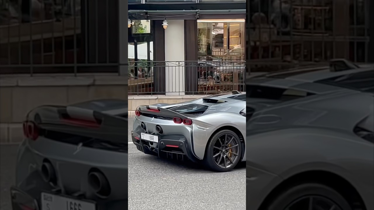 Arab Millionaire enjoying his Ferrari SF90 in Monaco 