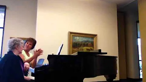 Joyce Whittaker performs duets with Patrice Hunt
