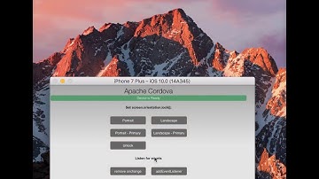 Cordova screen orientation plugin demo