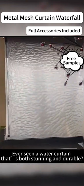 Hot-Selling Metal Mesh Water Curtain Recently#wiremesh#decorativemesh#metalmeshwaterfall#meshcurtain