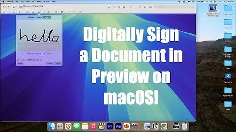 How to Digitally Sign a Document in Preview on macOS