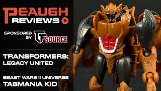 Video Review: Transfomers Legacy United - Core Class Beast Wars II Universe TASMANIA KID