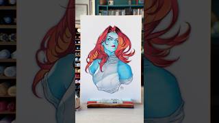 DRAWING with COPIC MARKERS | Mystique, X-Men
