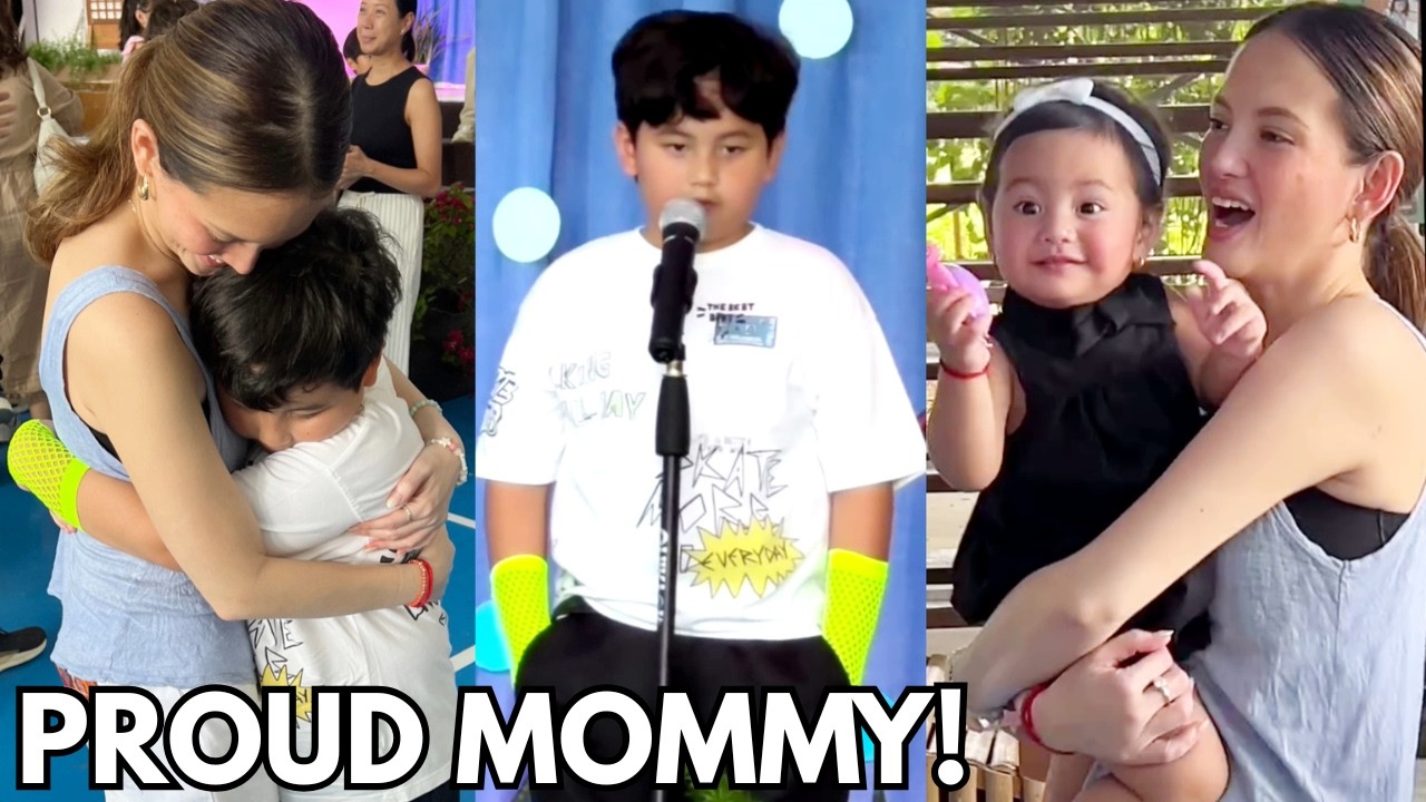 Эллен Адарна довела своего сына Элиаса Модесто до слез на трогательном школьном мероприятии.