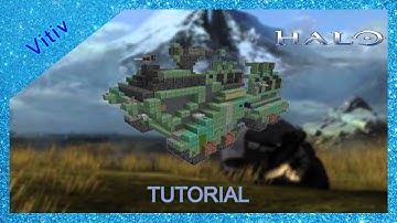 Halo M313 Heavy Recovery Vehicle Elephant in Minecraft - 1:1 Scale - Tutorial