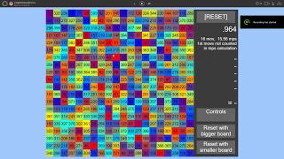 20 x 20 Loop Over Solve (2D Sliding Puzzle)