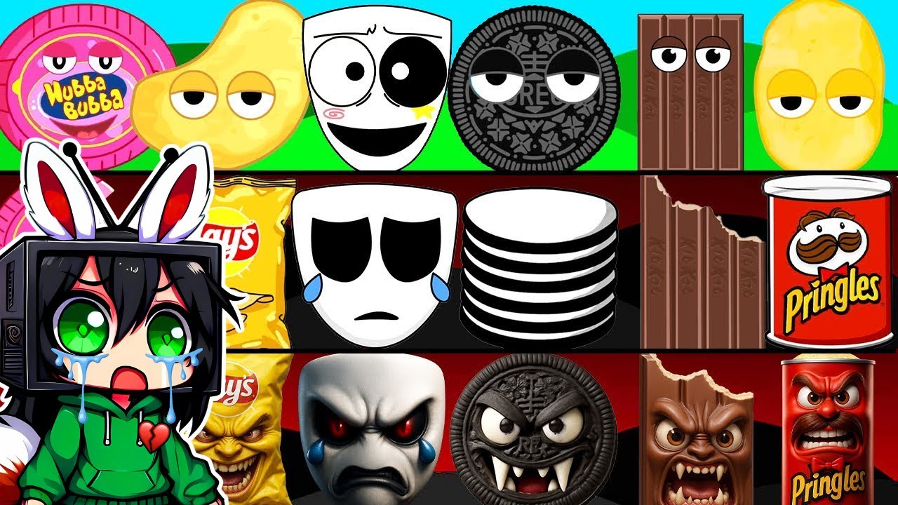 Todas las fases de los nuevos Sprunki Oc fase 1-3 😰 Dacing Nugget & Kitkat