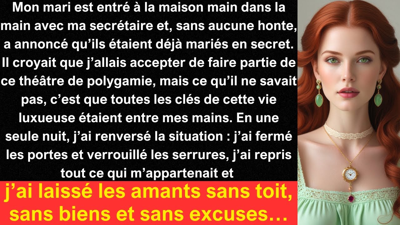 Mon mari est entré à la maison main dans la main avec ma secrétaire et, sans aucune honte, a...