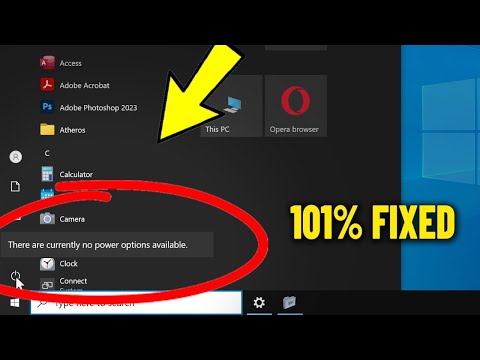 There are currently no power options available in Windows 10 - How To Fix Power options Error ✅