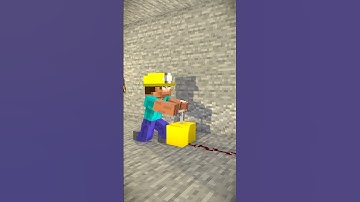 HELP Herobrine Get DIAMONDS (Bones - Imagine Dragons) #herobrine #minecraft #shorts #diamonds