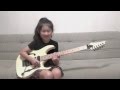 Guthrie Govan "Fives" Cover / Li-sa-X (Japanese 8 year old girl)
