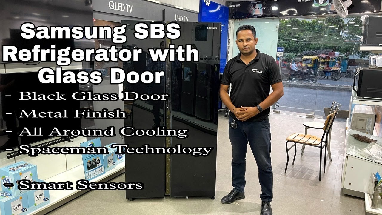 New Samsung 700L Refrigerator with Glass Door Demo RS72R50112C Best