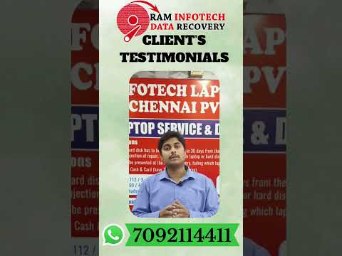 Client Testimonial | Successful Data Recovery by Raminfotech Chennai 🔥
