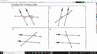 M8 Special Angle Pair Measure Notes