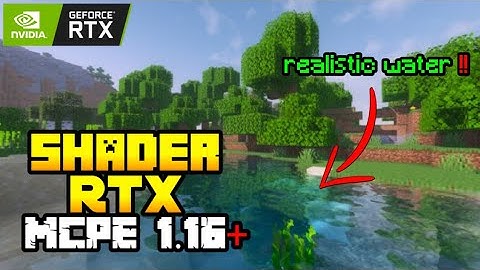 Shader MCPE Realistic No Lag Ram 1GB | Shader Mirip RTX | MCPE 1.15/1.16+