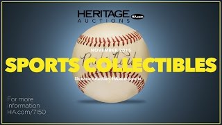 Sports Collectibles Catalog Auction, November 2015