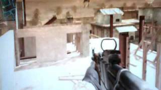 CoD 4 - Backlot Glitch - On top of Buildings & Under Map
