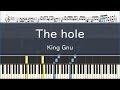 King Gnu「The hole」- フル〈ピアノ楽譜〉