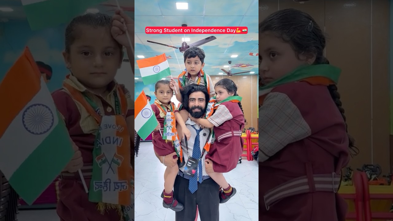 Strong Student on Independence Day💪 🇮🇳 #shorts #ytshorts #teratrigun #independenceday
