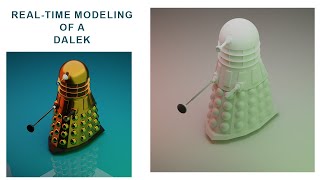 Blender 3D: Real-time modeling of a Dalek (tutorial)