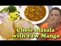 Chole Puri Masala , Mango poori chole - No Tamarind use Raw Mango for chole poori recipe