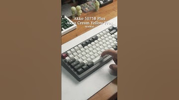 ASMR Typing-Akko Cream Yellow Pros Switch #asmr #thocky