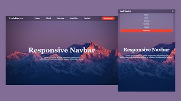 Responsive Navbar Using HTML and CSS | Navigation Bar | Responsive Website Step by Step