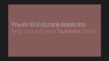 Microsoft Ignite 2016 Dive into end to end Power BI Industry solutions with real world customer scen