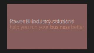 Microsoft Ignite 2016 Dive into end to end Power BI Industry solutions with real world customer scen