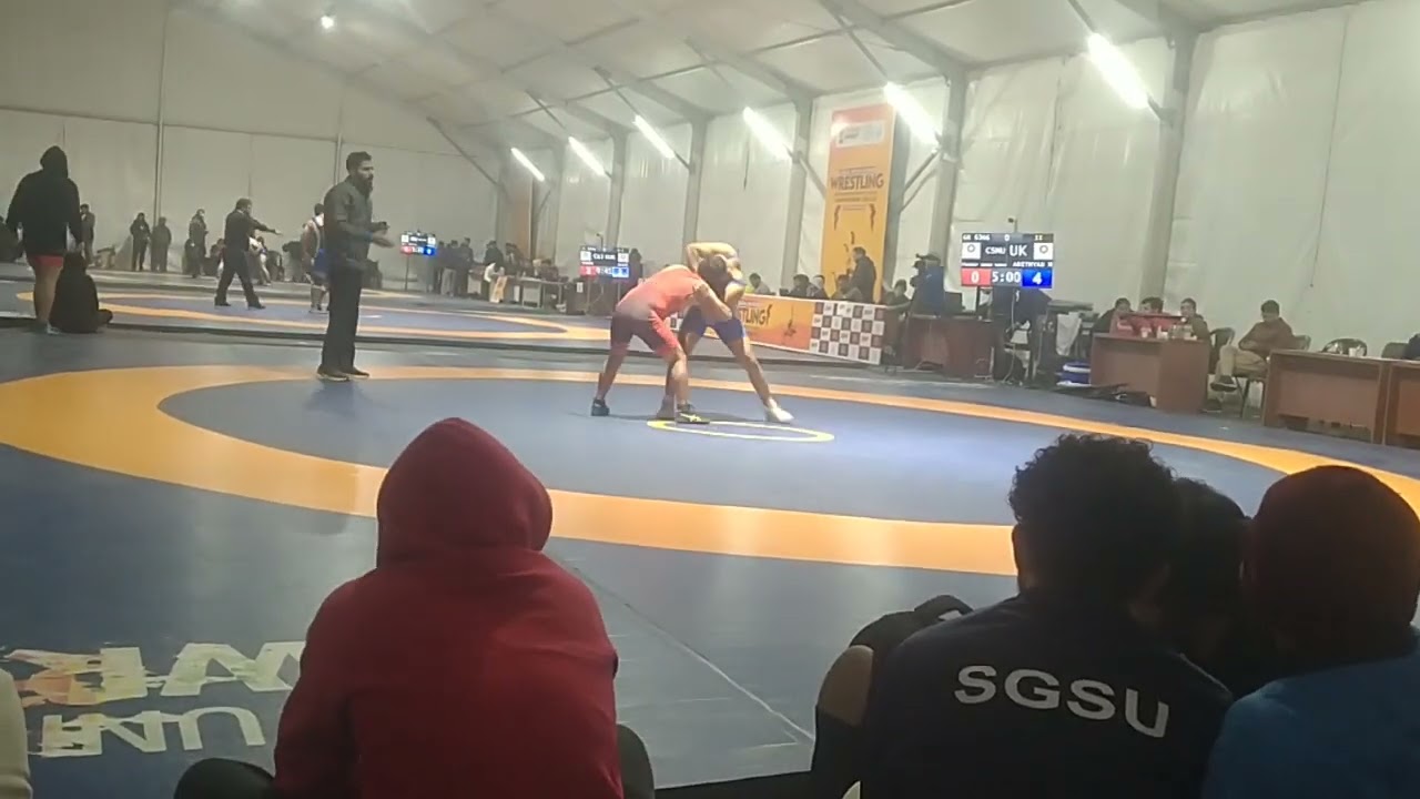 राष्ट्रीय कुश्ती  प्रतियोगिता चंडीगढ़ यूनिवर्सिटी 🤼🤼🙏