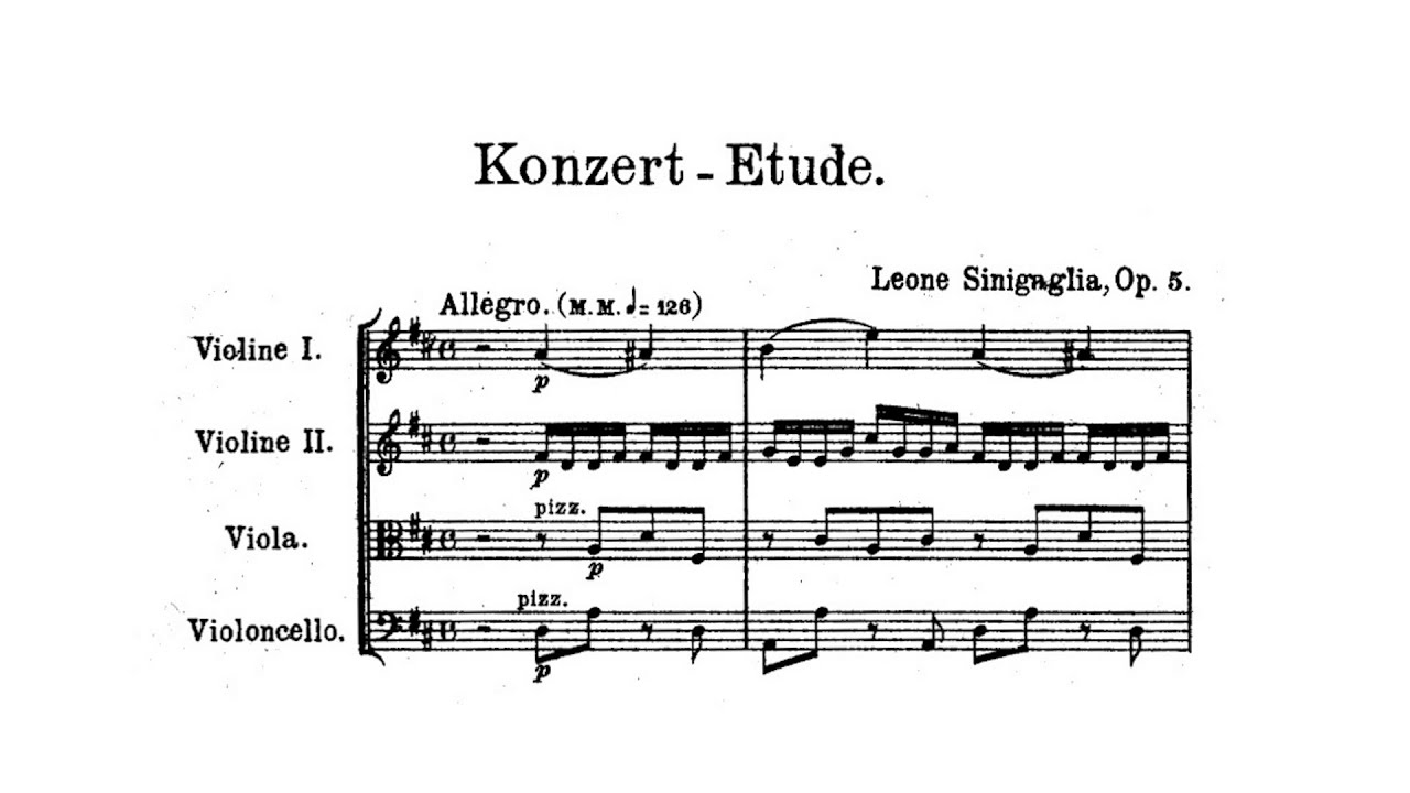 Leone Sinigaglia – Konzert-Etude & 2 Charakterstücke