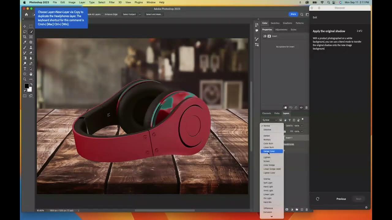 Adobe select and mask tutorial correction product shot background