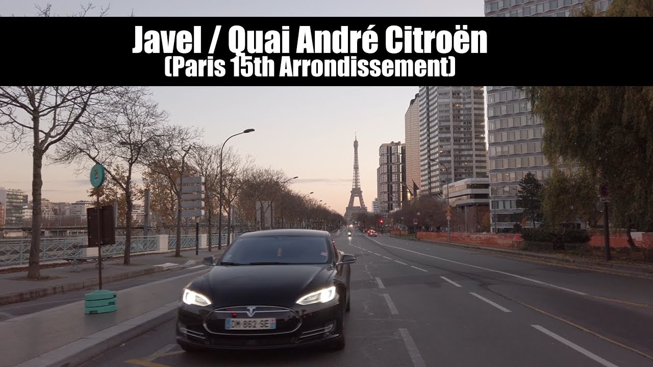 Javel RER C & Pont Mirabeau (Quai André Citroën) Paris Early Morning ...
