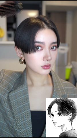 男性も是非真似してみてね#ショートヘア #makeup #ヘアメイクアップ #スタイリング #ヘアセット