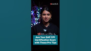 Ace Your SAP CPI Certification Exam with These Pro Tips | ZaranTech #Shorts