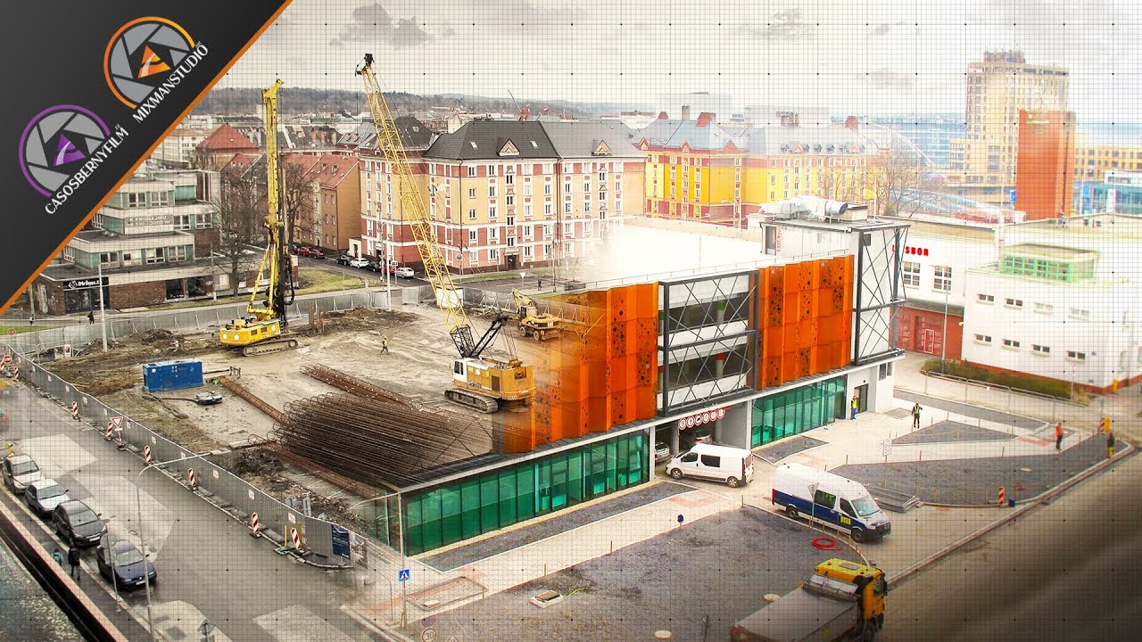 ČASOSBĚRNÉ VIDEO STAVBY PARKOVACÍHO DOMU | TIME-LAPSE STAVBY MODERNÍCH GARÁŽÍ