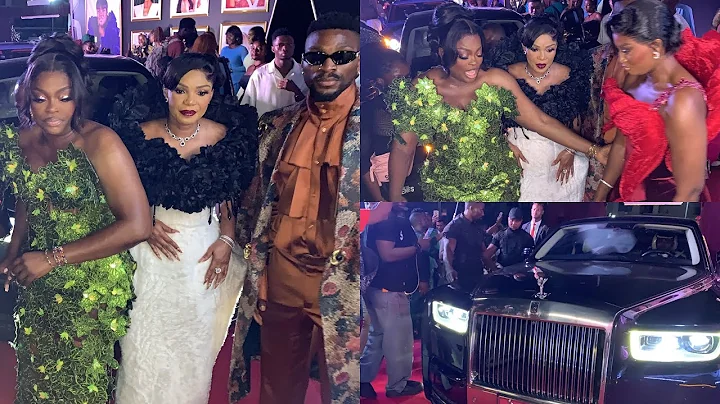 Funke Akindele, Iyabo Ojo arrives BEHIND THE SCENES movie premiere in grand style.