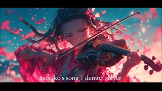 nezuko's song☀️| demon slayer S3 EP11 | 鬼滅の刃 | swordsmith village arc |竈門禰󠄀豆子のうた|violin