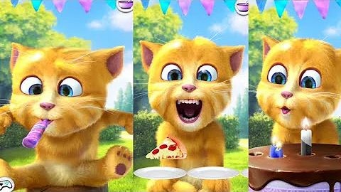 Video 4327261: talking ginger funny, cartoon talking, cat