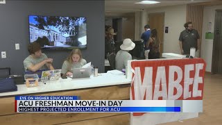 ACU Freshman Move-in: Newly renovated dorm, record number of students