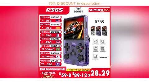 A must-have product! Open Source R36S Retro Handheld Video Game Console Linux System 3.5 Inch IPS