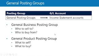 Dynamics NAV - M07-03 General Posting Groups