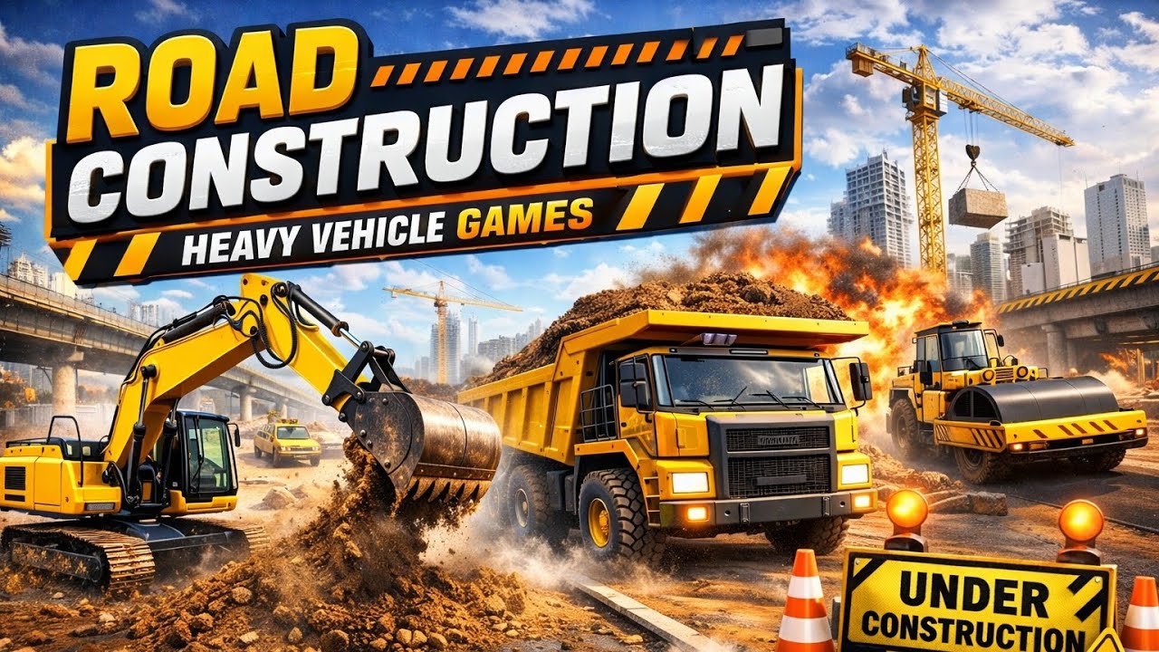 Road construction game | JCB  & Heavy Machines  at work part 2 