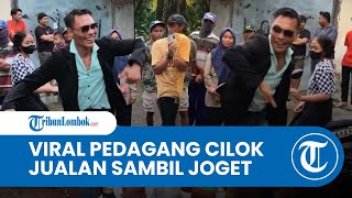 Viral! Pedagang Cilok di Lombok Tengah Jualan Sambil Joget Pakai Jas Rapi, Berawal dari Hobi