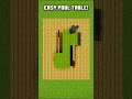 EASY Pool Table! 🎱✨ #shorts #buildhacks #minecraft