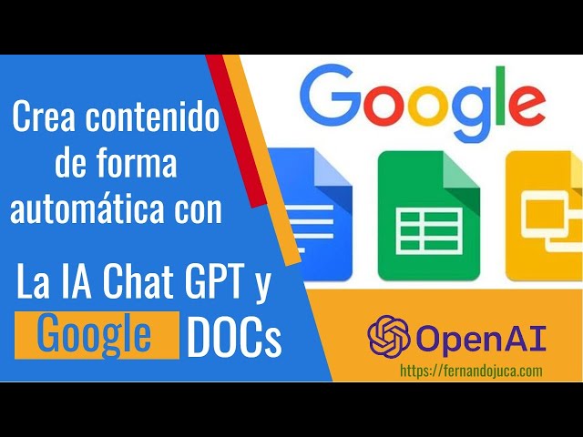 Cómo usar la IA ChatGPT en Google Docs y Sheets para generar contenido y fórmulas automáticamente