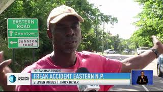 FREAK ACCIDENT ON EASTERN ROAD