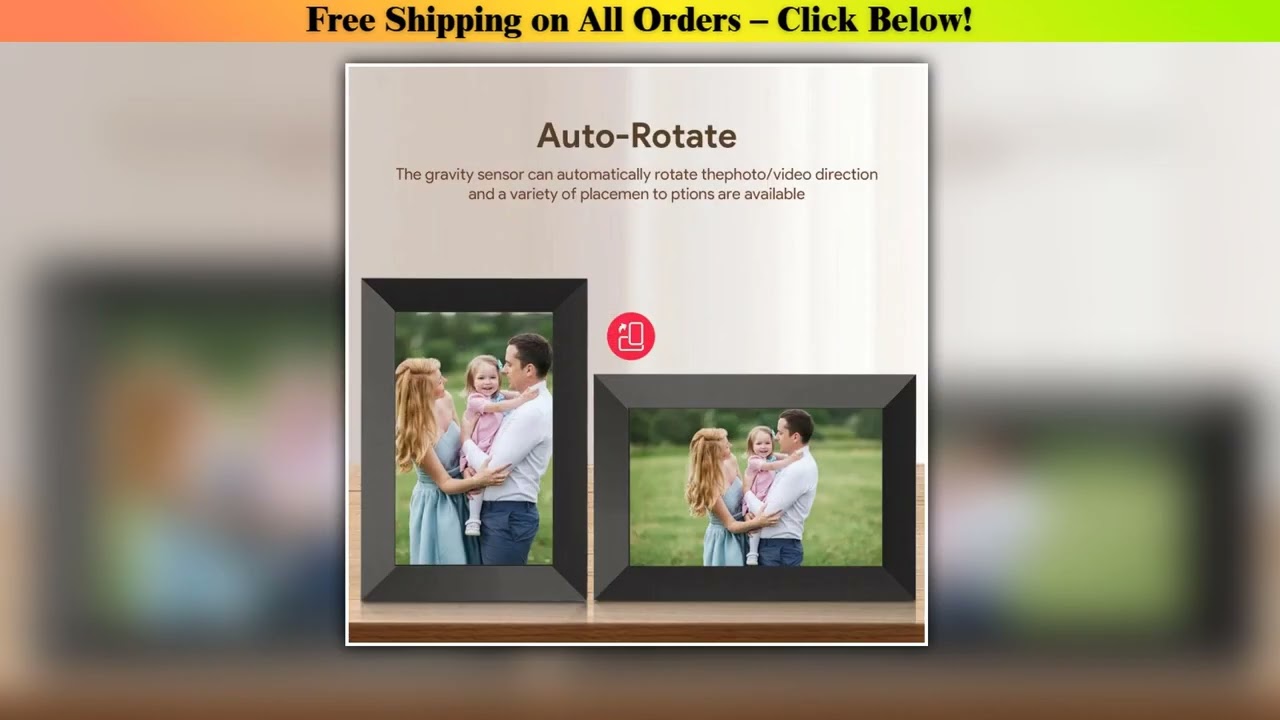 Frameo Digital Photo Frame 10/8/7 Inch Smart WiFi Touchscreen,  Home Decor Electronic Album, Ideal