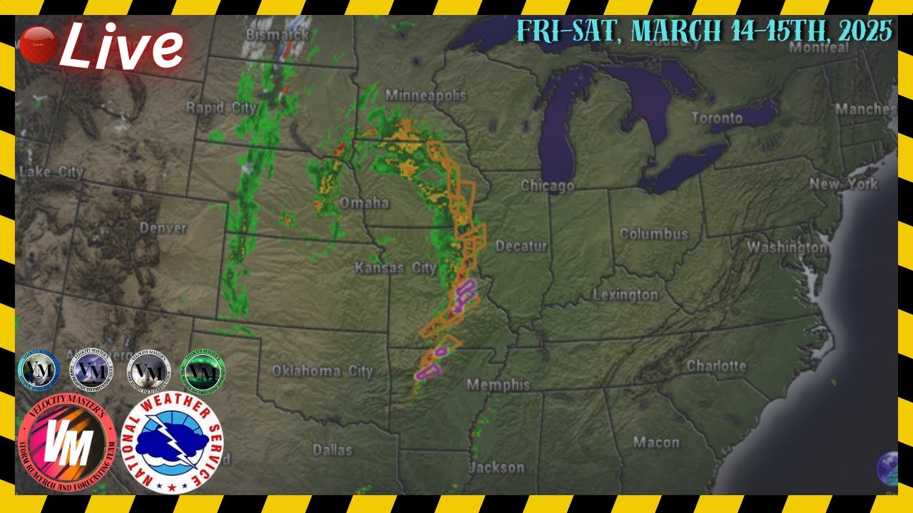 🔴LIVE - Severe weather outbreak in Midwest Coverage! - YouTube