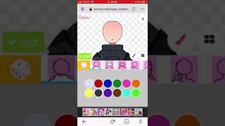 making an among us character on picrew